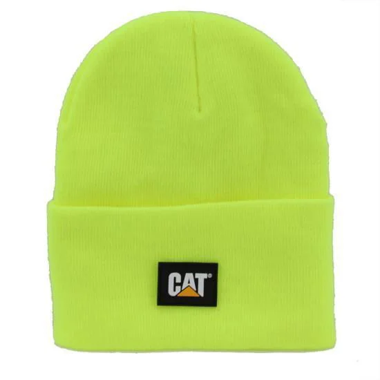 1090026 - Cat Label Cuff Beanie - Hi Viz Yellow