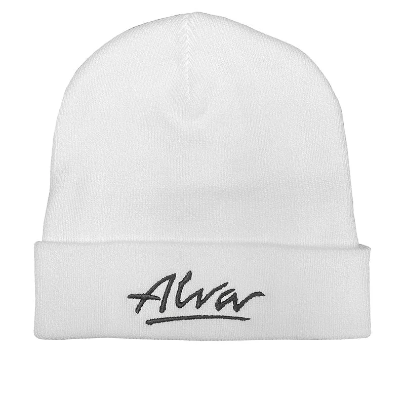 Alva Skateboards WHITE OG Logo Beanie