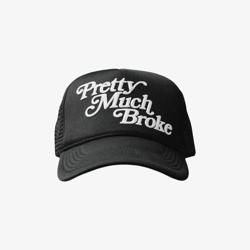 APTHCRY 'Pretty Much Broke' Trucker Snapback Cap Black