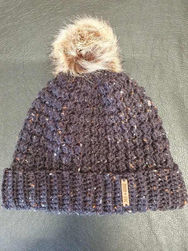 Beanie - Ebony/Fleck Popcorn - Adult size