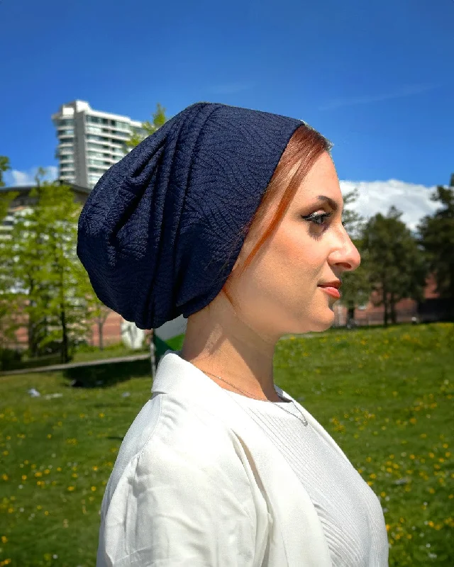 Beanie Rippled - Navy