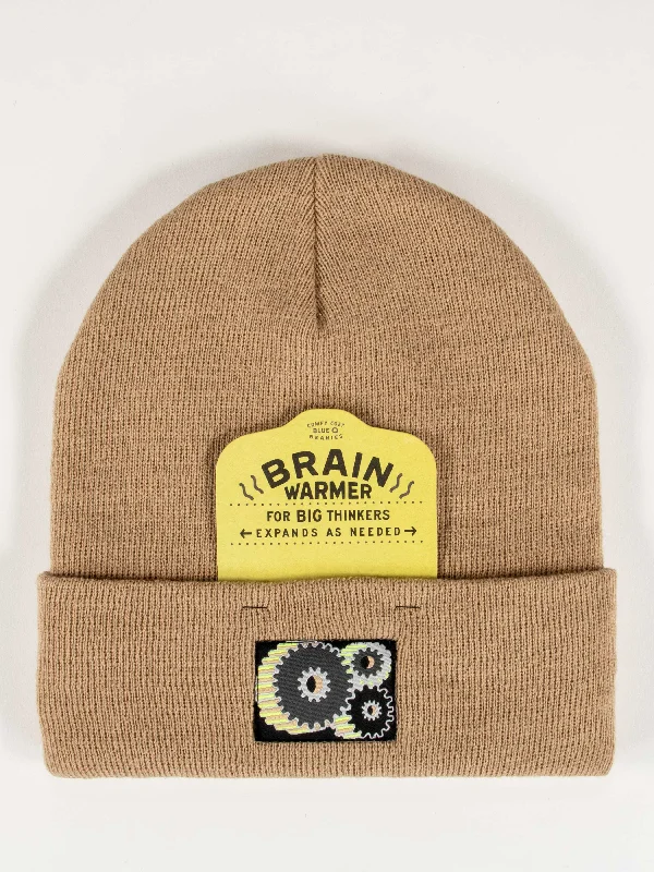 Brain Warmer For Big Thinkers. Expands As Needed. Beanie