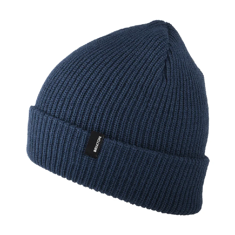 Brixton Hats Heist Cuffed Beanie Hat - Dark Denim