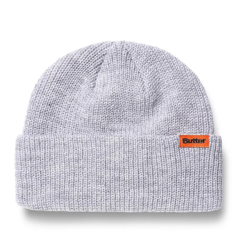 Butter Goods - Tall Wharfie Beanie Ash Grey