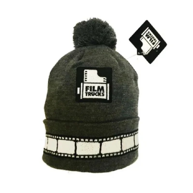 Camera Roll Bobble Beanie