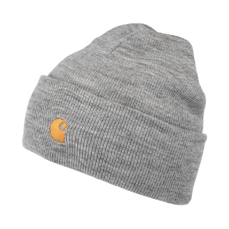 Carhartt WIP Hats Chase Cuffed Beanie Hat - Grey