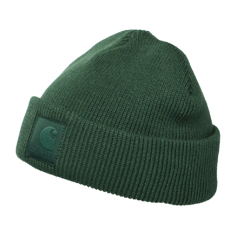 Carhartt WIP Hats Dawson Organic Cotton Fisherman Beanie Hat - Forest