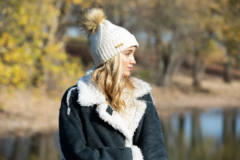 Carrington Beanie in Ivory