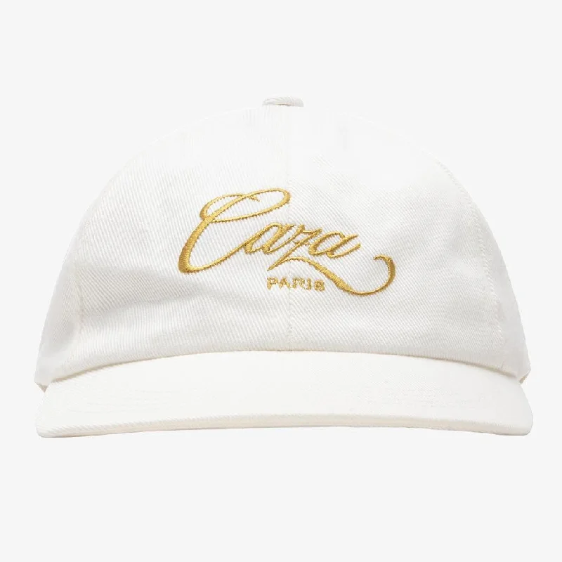 Casablanca 'Caza Paris' Embroidered Cap Off White