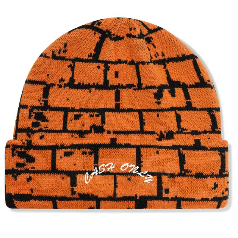 Cash Only - Bricks Beanie Orange