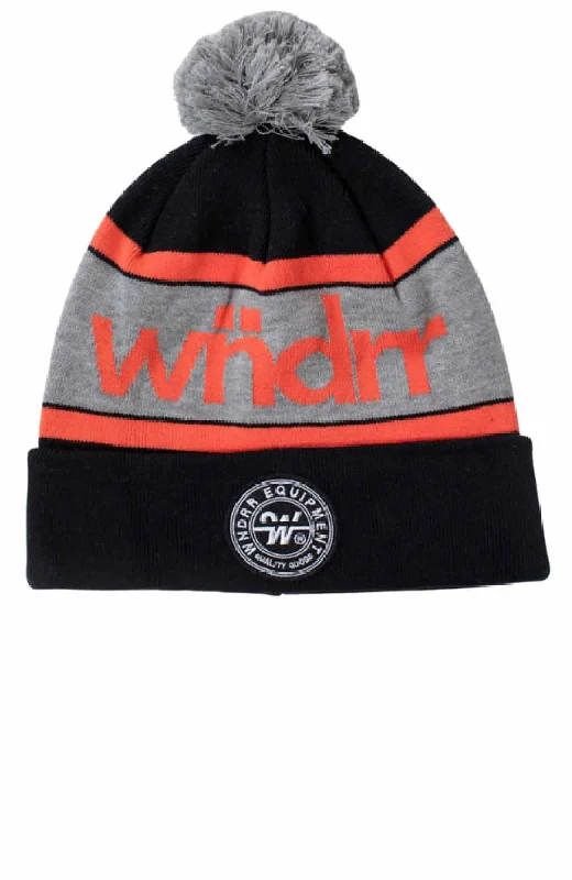 Cluster Pom Pom Beanie Black