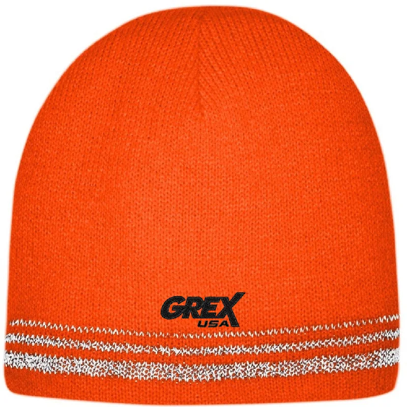 CornerStone  Lined Enhanced Visibility With Reflective Stripes Beanie