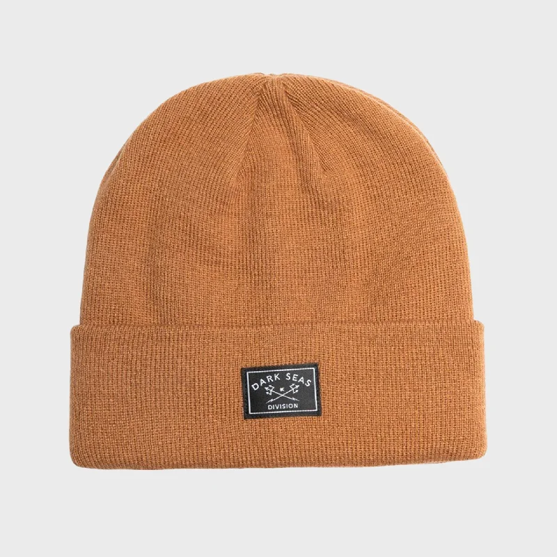 Dark Seas Crowley Beanie Hat - Brown