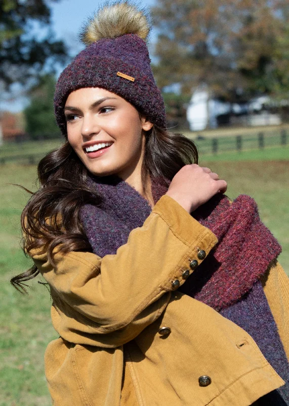 Eco Caroline Beanie in Wine