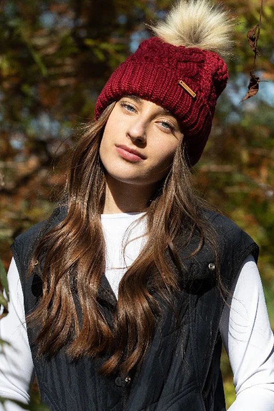 Eco Spurr Beanie in Burgandy