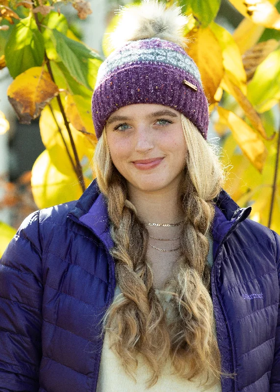 Ella Beanie in Purple