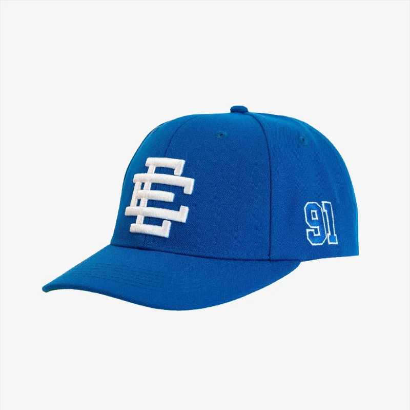 Eric Emanuel EE '91' 3D Embroidered Basic Snapback Hat Blue / White