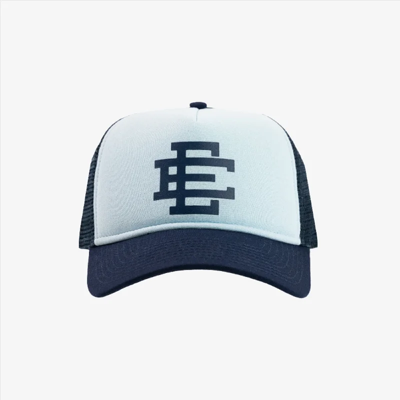 Eric Emanuel EE Snapback Trucker Hat Baby Blue / Navy