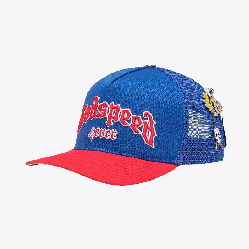 Godspeed 'GS Forever' Trucker Snapback Hat Blue / Red