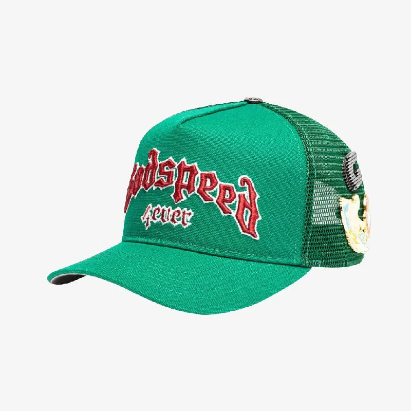 Godspeed 'GS Forever' Trucker Snapback Hat Green / Red