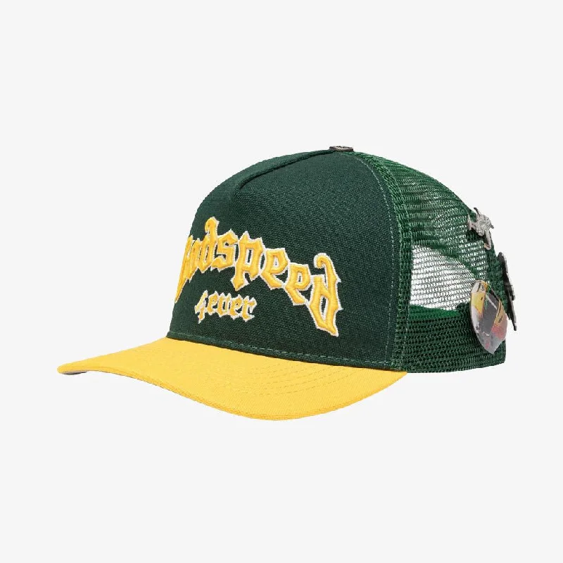 Godspeed 'GS Forever' Trucker Snapback Hat Green / Yellow