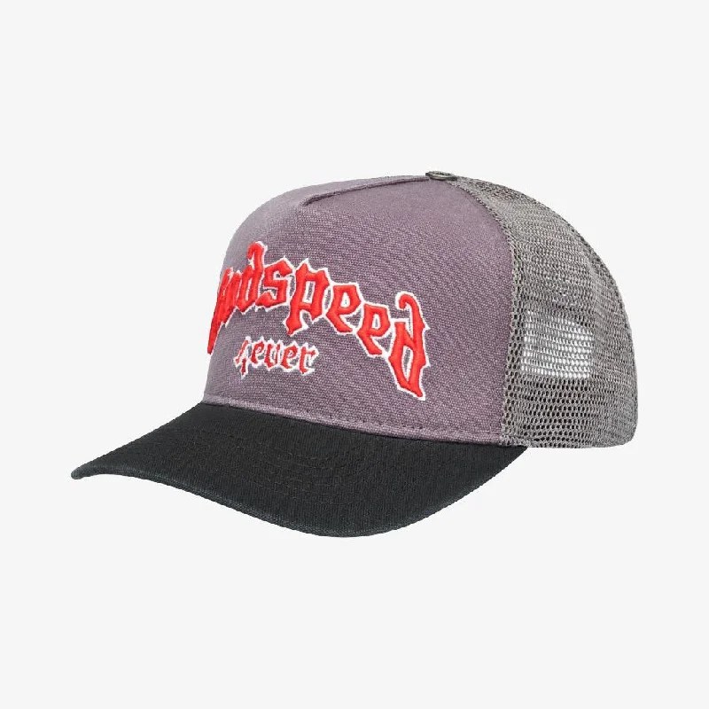 Godspeed 'GS Forever' Trucker Snapback Hat Grey / Red