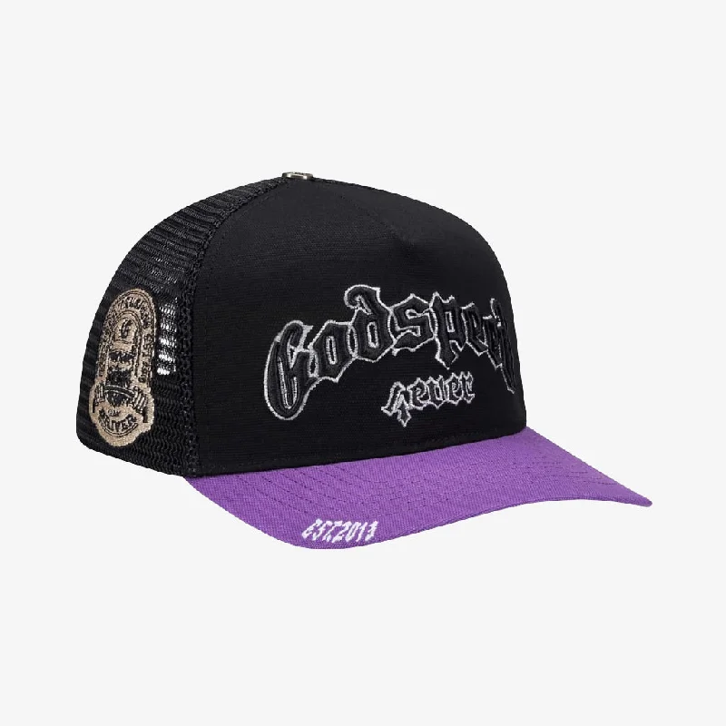 Godspeed 'GS Forever' Trucker Snapback Hat Purple / Black