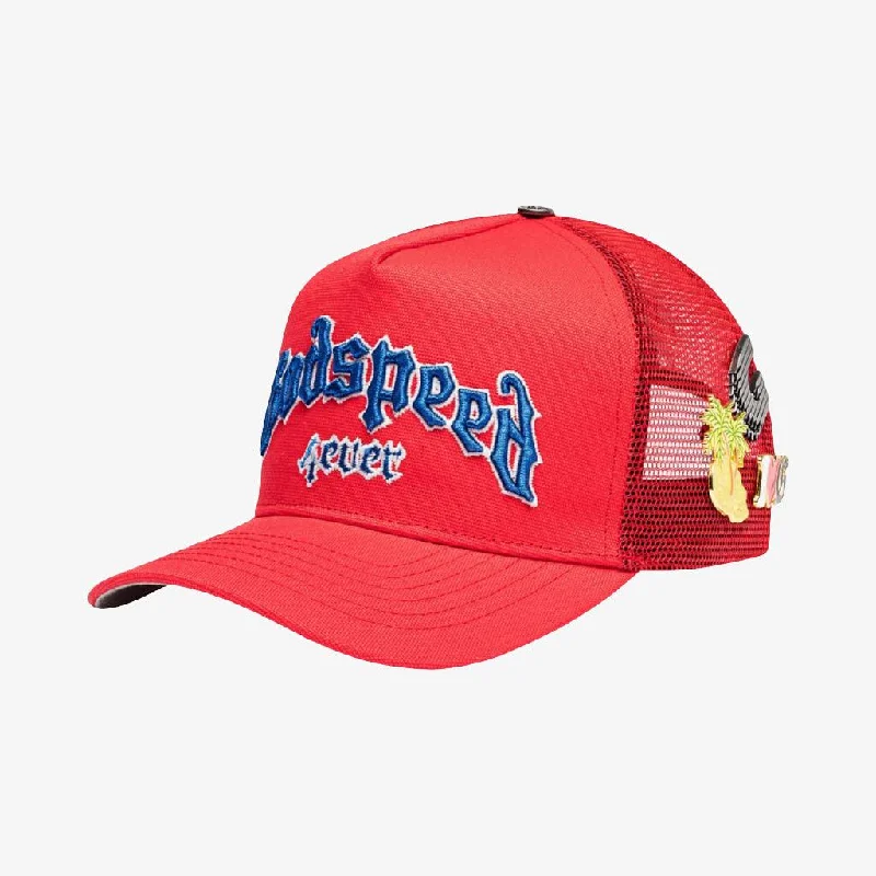 Godspeed 'GS Forever' Trucker Snapback Hat Red / Blue