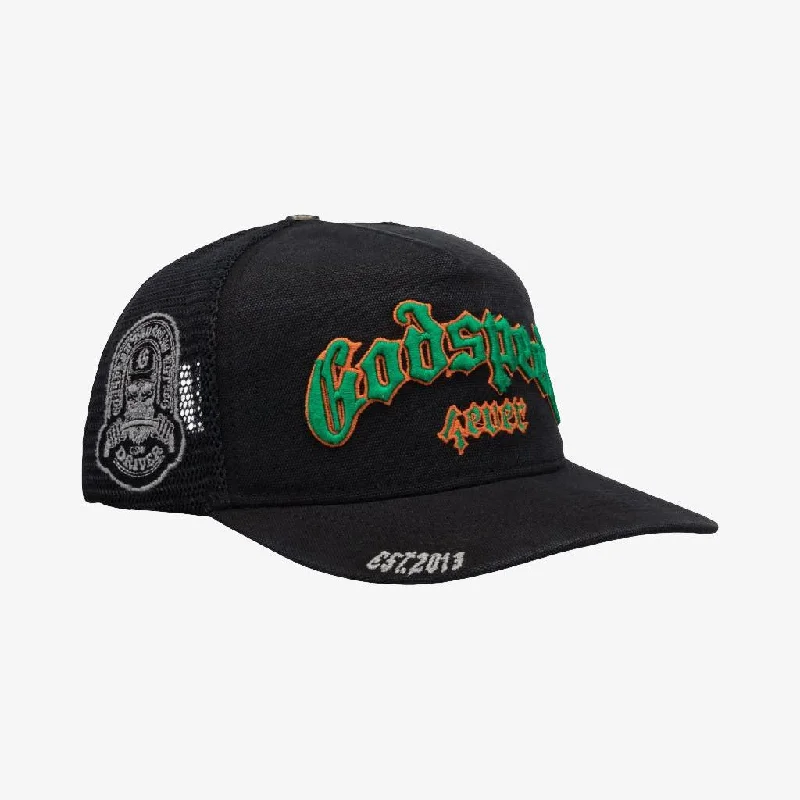 Godspeed 'GS Forever' Trucker Snapback Hat Vintage Black / Green