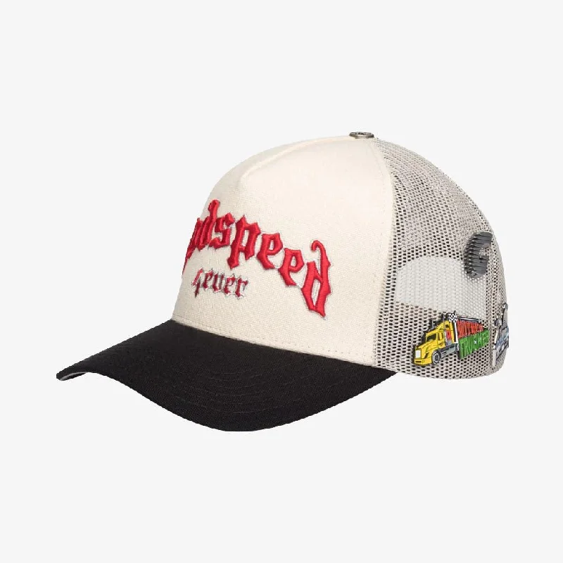 Godspeed 'GS Forever' Trucker Snapback Hat White / Black