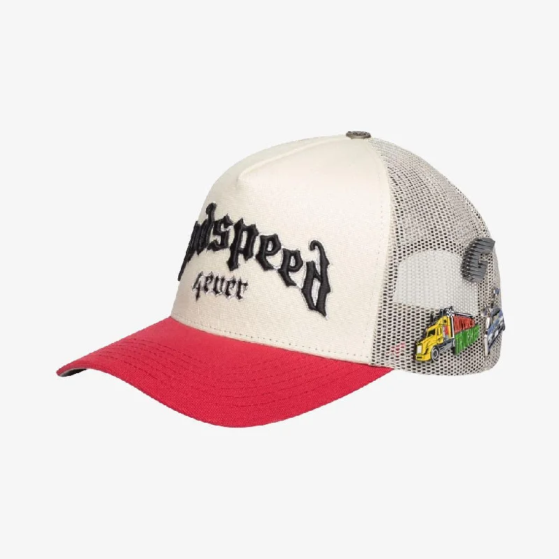 Godspeed 'GS Forever' Trucker Snapback Hat White / Red