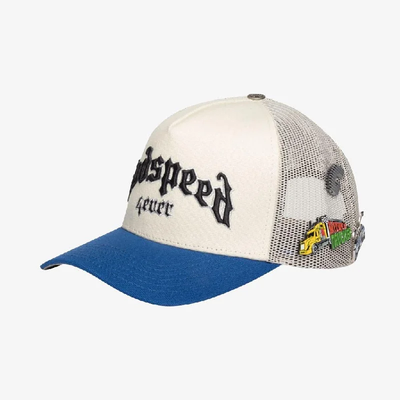 Godspeed 'GS Forever' Trucker Snapback Hat White / Royal