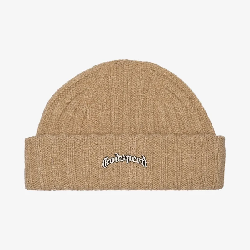 Godspeed 'OG Logo' Emblem Beanie Black Khaki