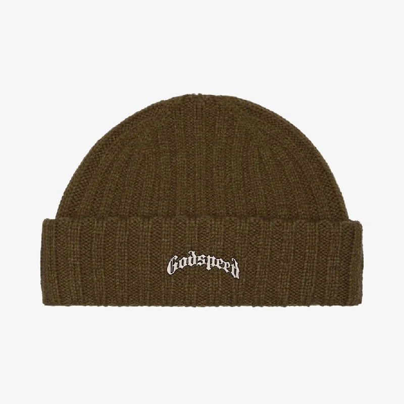 Godspeed 'OG Logo' Emblem Beanie Olive Green