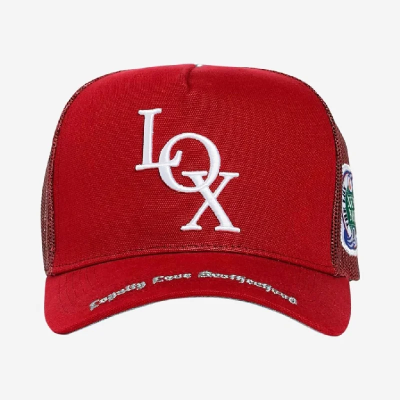 Godspeed x The Legacy 'LOX' Trucker Snapback Hat Cardinal