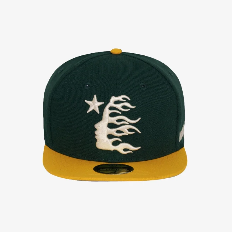 Hellstar 'Baseball' Fitted Hat Green / Yellow