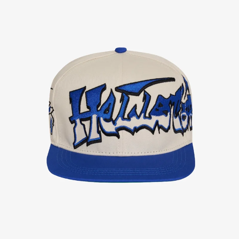 Hellstar 'Records' Snapback Hat Royal Blue / Cream