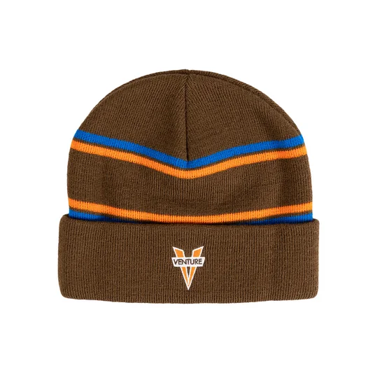 Heritage Cuff Beanie (Brown/Orange/Blue)