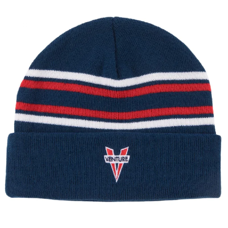 Heritage Cuff Beanie (Navy/Red/White)