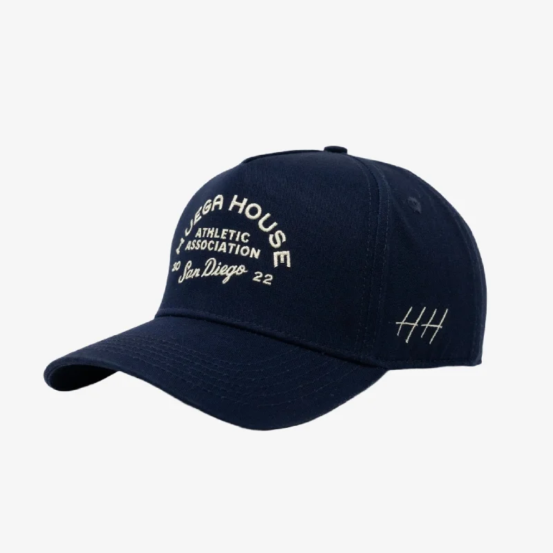 Huega House 'Athletic Association' 5-Panel Snapback Hat Navy Blue