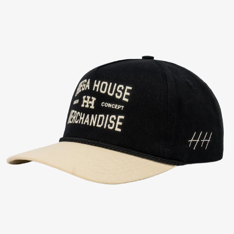 Huega House 'Range' 2-Tone 5-Panel Snapback Hat Natural / Black