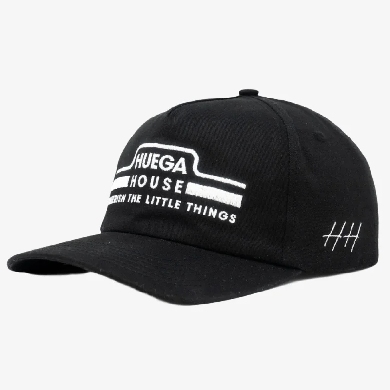 Huega House 'Umage' 5-Panel Snapback Hat Black / White