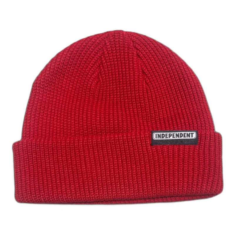 Independent - Bar Label Beanie Red