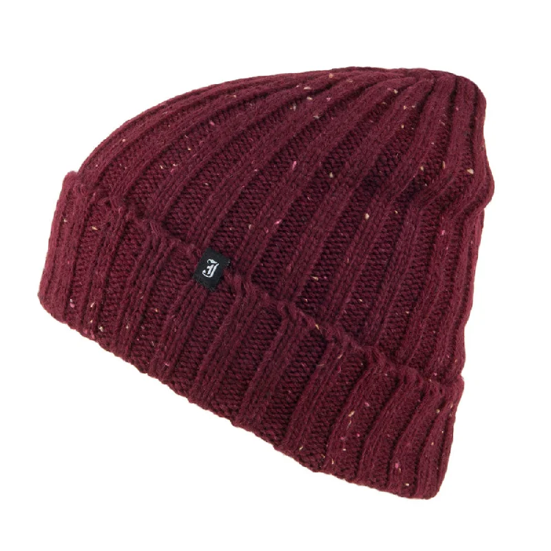 Jaxon & James Flecked Beanie Hat Burgundy Wholesale Pack