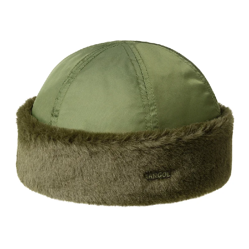 Kangol Aviator Watch Cap Beanie Hat - Olive