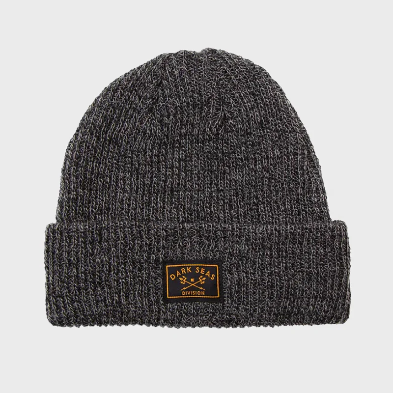 Dark Seas Kintner Beanie Hat - Black Heather