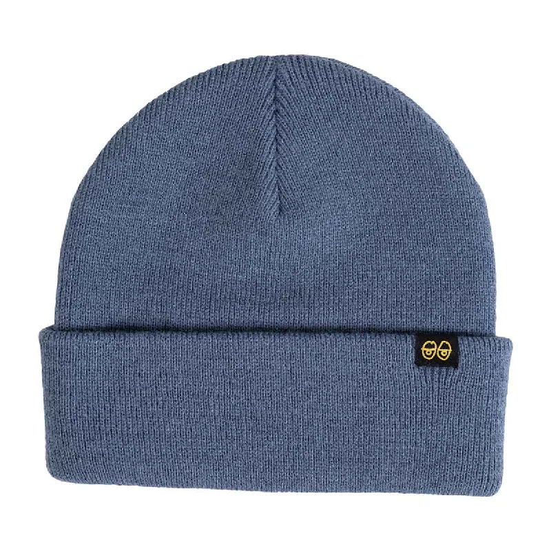 Krooked - Eyes Clip Cuff Beanie Blue/Gold