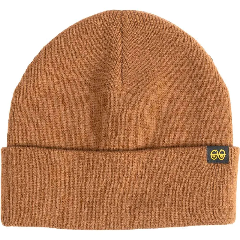 Krooked - Eyes Clip Cuff Beanie Brown/Yellow