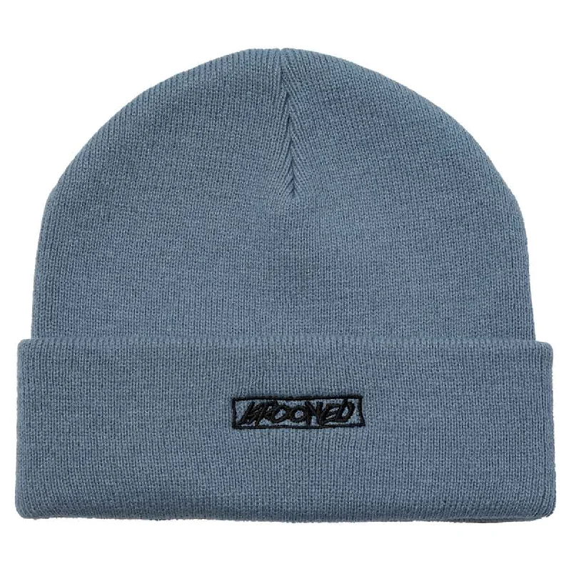 Krooked - Moonsmile Script Cuff Beanie Blue/Black