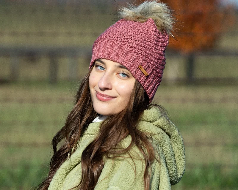 Lexington Beanie in Framboise